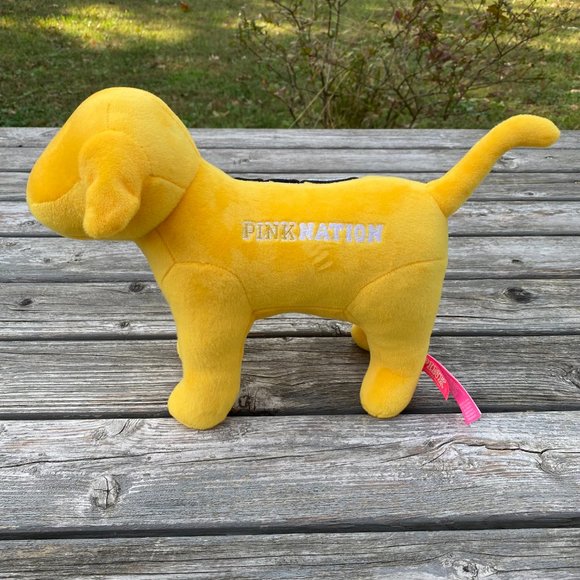 Victoria’s Secret PINK Yellow Plush Cozy Dog - Picture 2 of 15